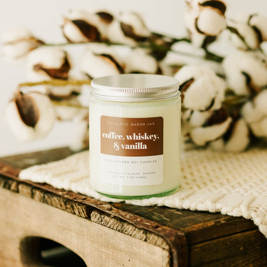 Coffee, Whiskey, Vanilla 7 oz Candle