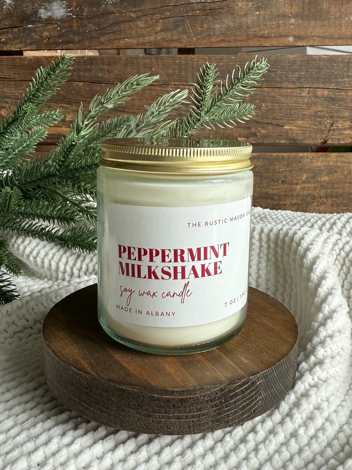 Peppermint Milkshake 7oz Candle